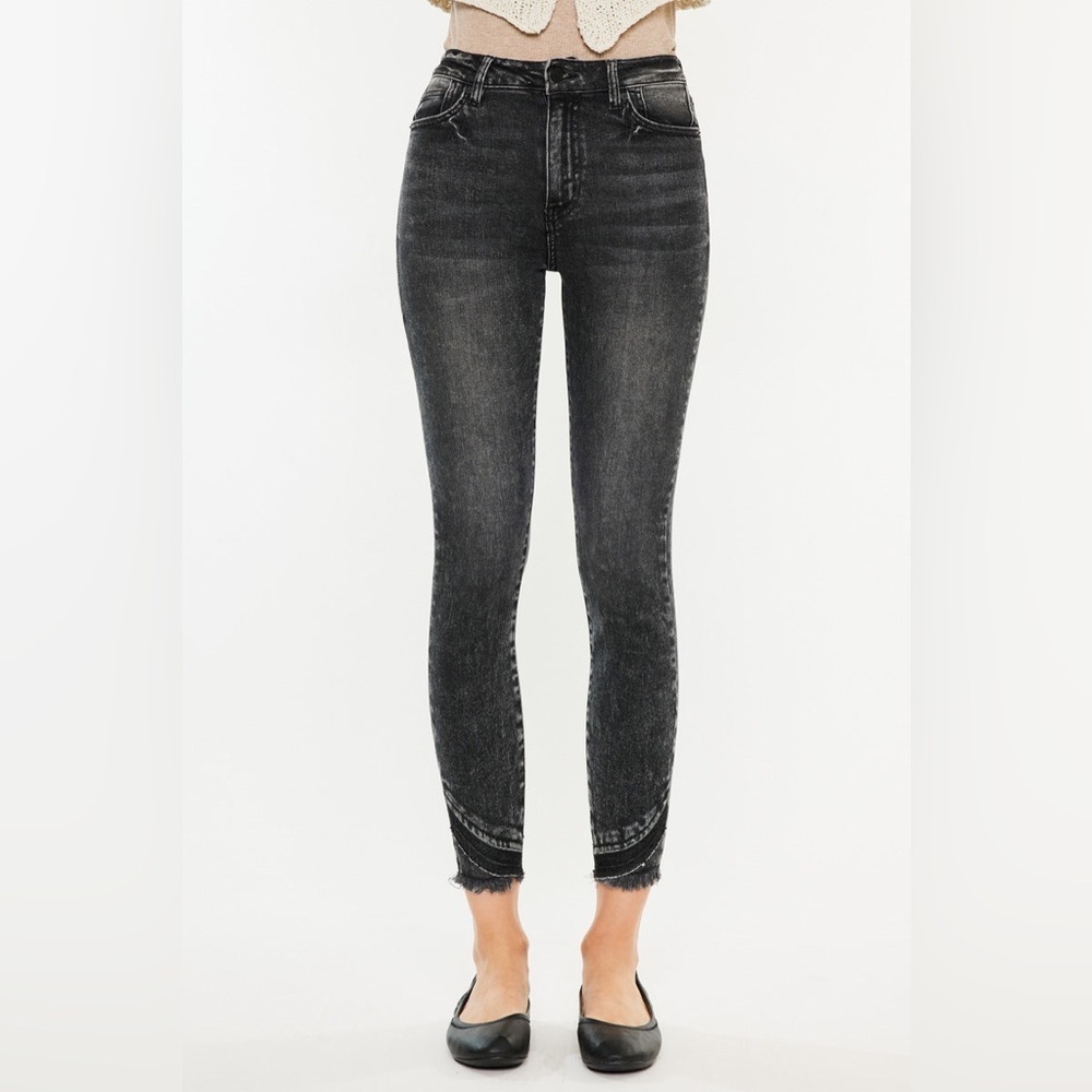 KanCan Charcoal Shiloh High Rise Ankle‎ Skinny Jeans Size 29